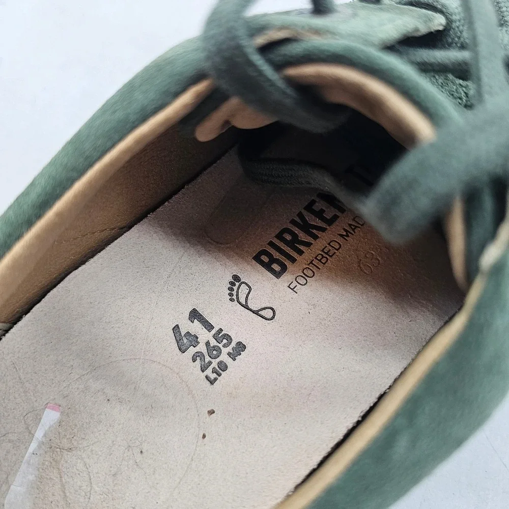 Birkenstock Bend Low Forest Green Suede Sneakers Mens 8 Womens 10 EU 41